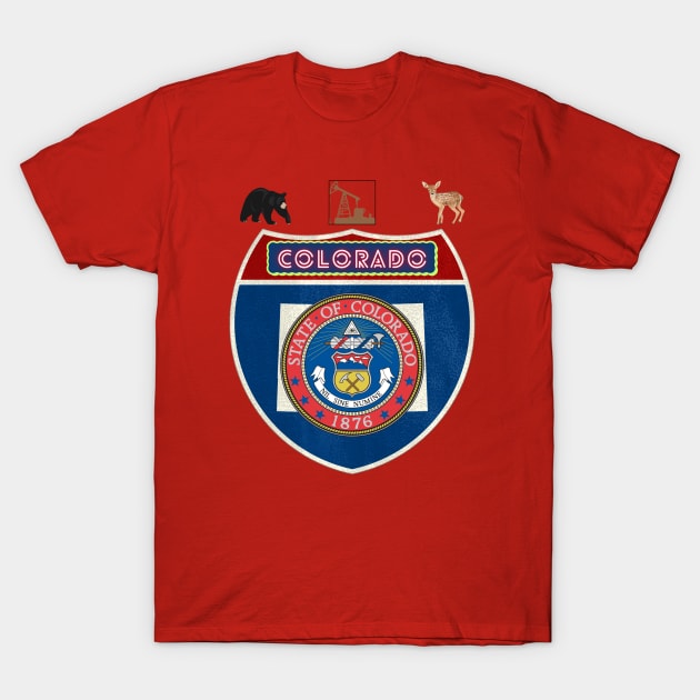 State of Colorado USA T-Shirt by TopSea